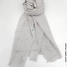 Cashmere Linen Hijab For Winter Light Grey / Plain Scarf (Hijab)