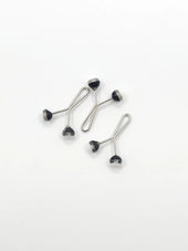 Black Pearl Hijab Clip (3pcs) Smack Touch (Hijab Accessories)