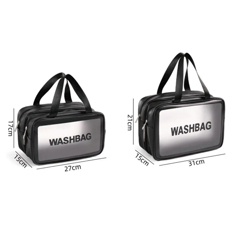 Women Double Layer transparent Cosmetic Bags for Women | Travel Bag