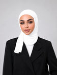 حجاب قصير من القطن مزدوج ال