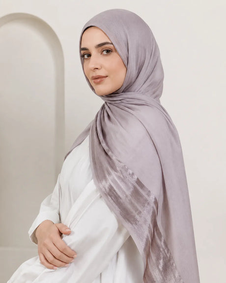 وشاح كتان لامع