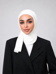 حجاب قصير من القطن مزدوج ال