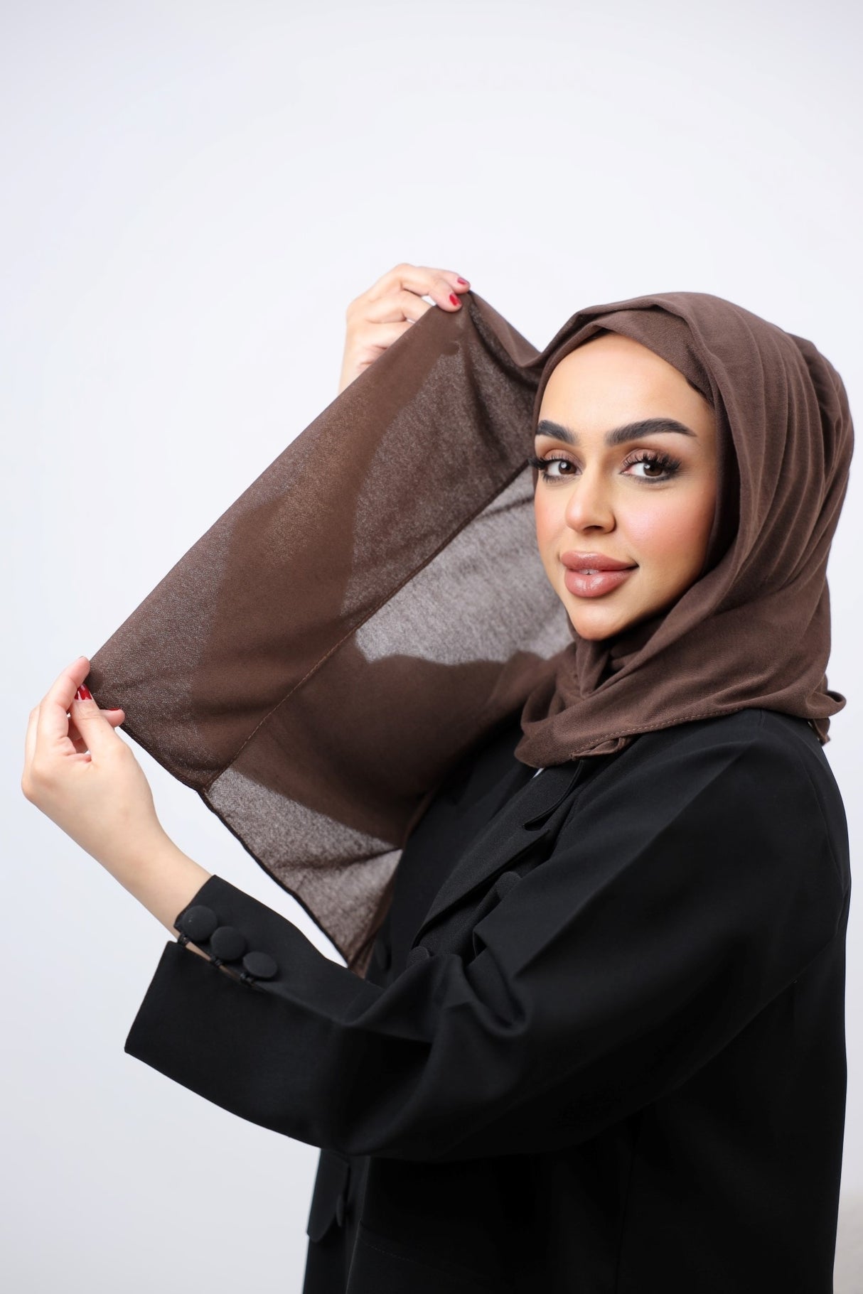شاش تركي مخيط حجاب 
