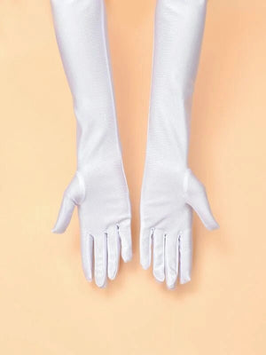 Plain Long Gloves | Solid Colors