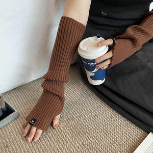 Half Finger Arm Sleeves for Winter