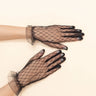 Mesh Trim Bridal Gloves