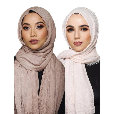 Crinkle Hijab scarf for women