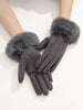 Solid Fuzzy Gloves for Winter