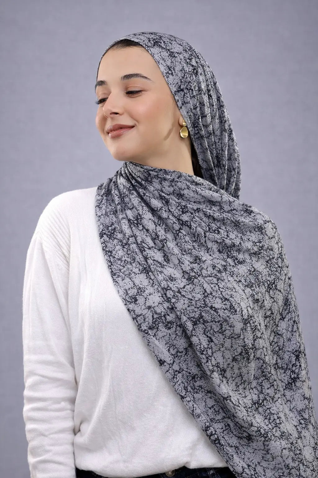 Shajar Print Digital Hijab Smack Touch (Hijab)