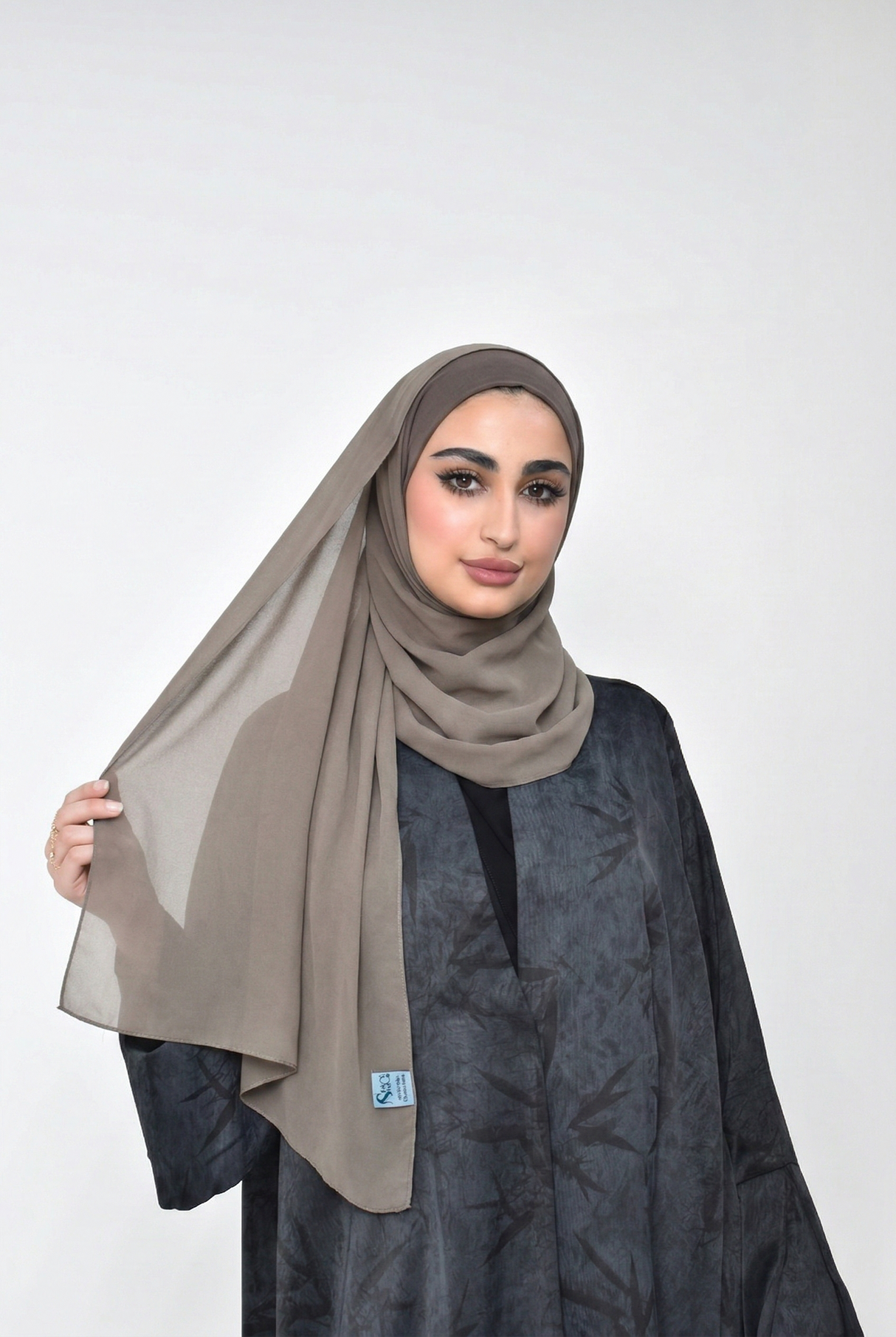 Chiffon High Quality Stitch Hijab Smack Touch (Hijab)