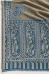Moonlight Reversible Steel Blue & Pewter Shawl - 03-material-detail