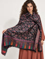 Premium Kani #17 Floral Black Shawl — 01-main-portrait