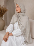 وشاح كتان لامع