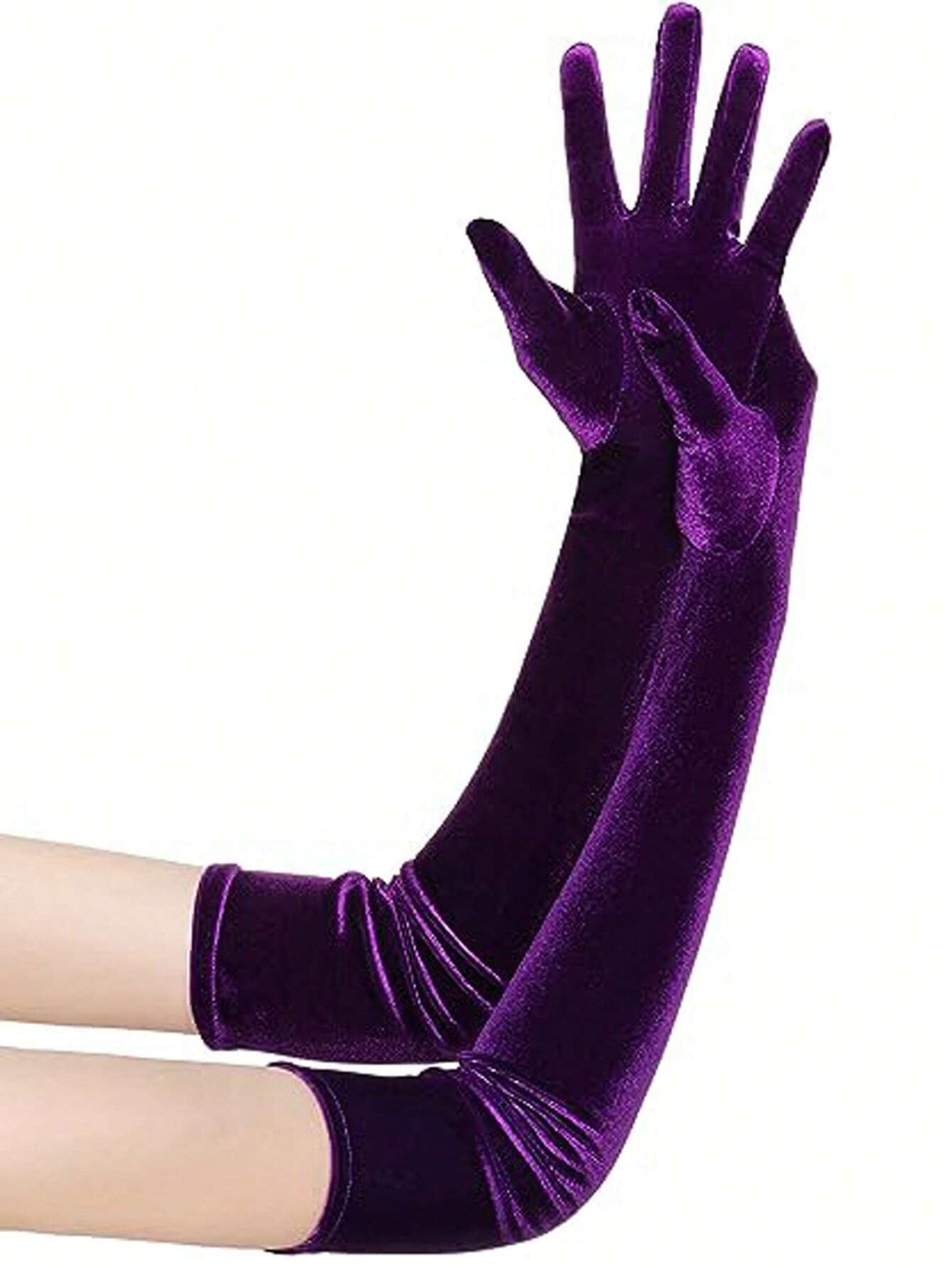 Long Velvet Gloves for winter