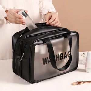 Women Double Layer transparent Cosmetic Bags for Women | Travel Bag