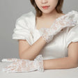 Floral Lace Gloves | Full Finger | Stylish