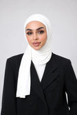 حجاب قصير من القطن مزدوج ال
