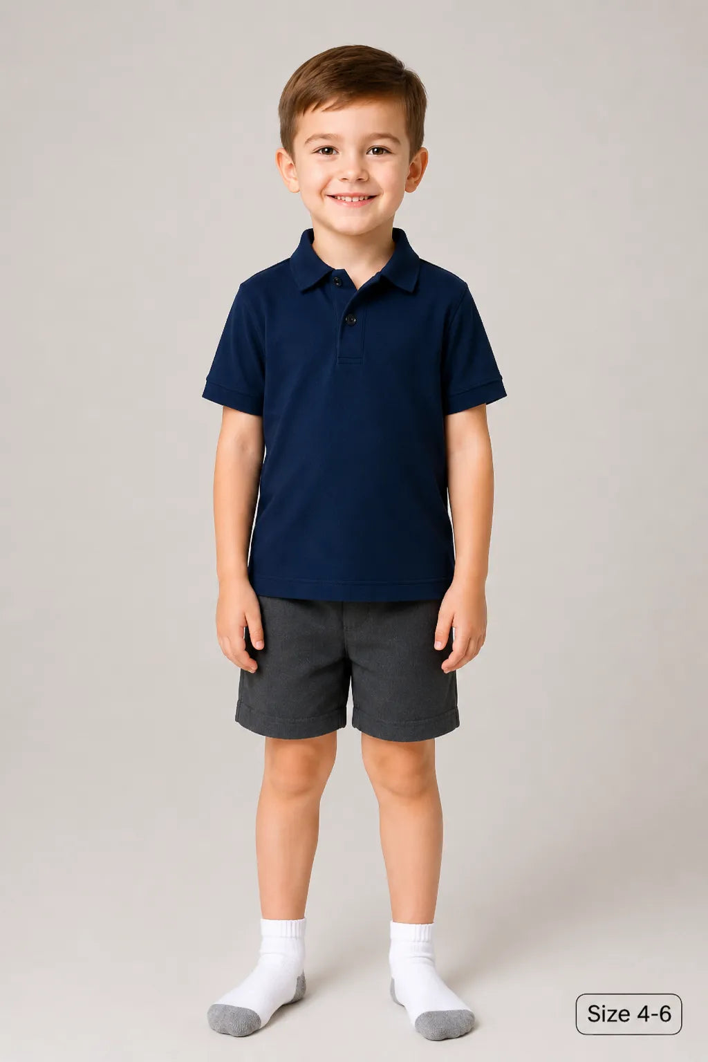Long White Grey School Socks (12 Pair)