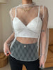 Mesh Top with Lining Without Bra