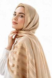 نصف كتان مع نصف خطوط ساتان