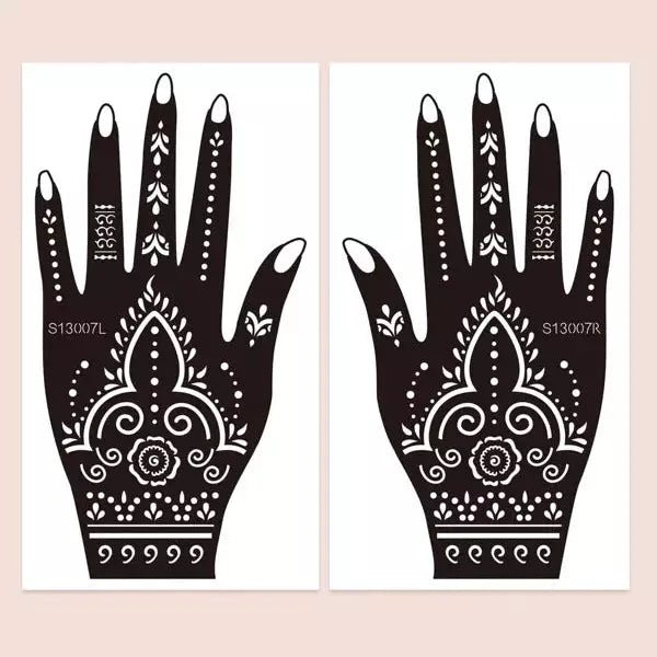 Graphic Pattern Henna | 2 Sheets | Stencils