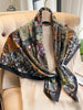 Women Silk Scarf for Summer Hijab Murabba