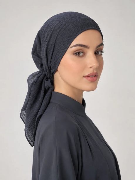 حجاب مربّع مجعد 90*90