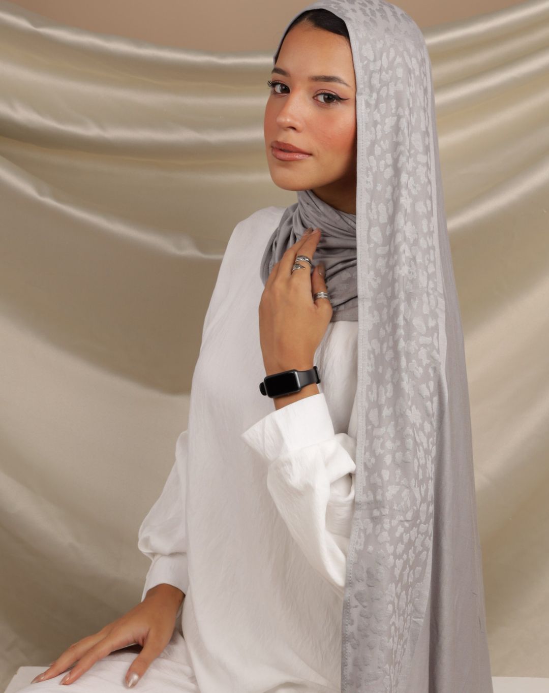 Cotton Jacquard Shawl | Kuwait Lady