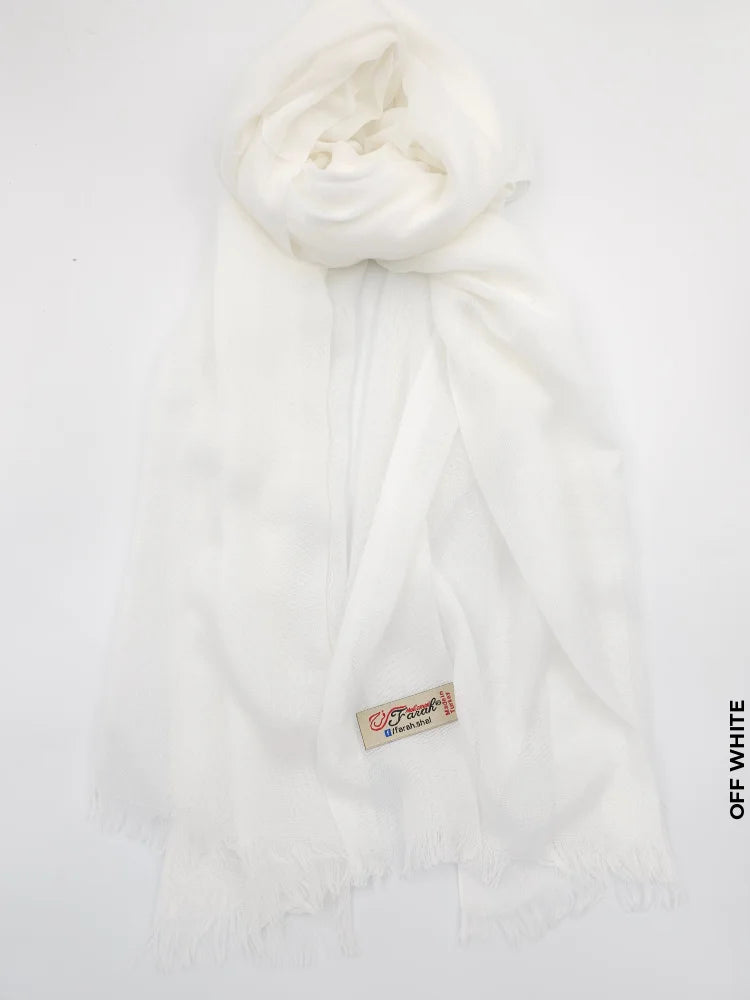 Farah Light Weight Scarf Off White Linen