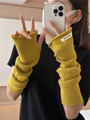 Half Finger Winter arm Sleeves for women