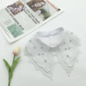 Detachable Embroidered Lace Collar for women 3 colors