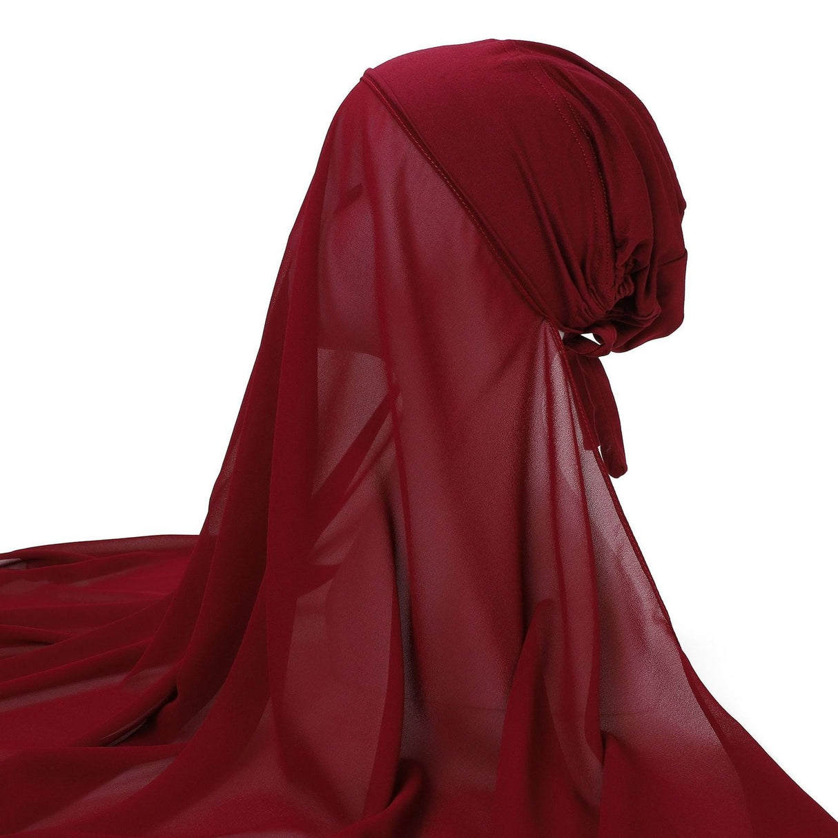 Instant Chiffon Hijab with tie back Undercap