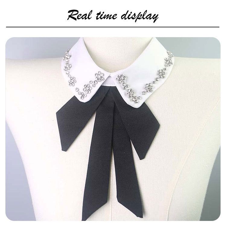 Rhinestones design neck fake Collar