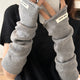 Half Finger Winter arm Sleeves for women