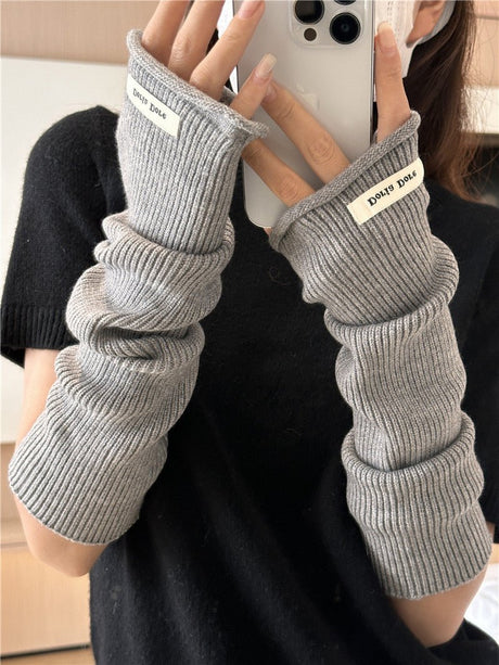 Half Finger Winter arm Sleeves for women