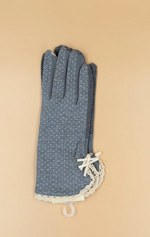 Sun Protection Polka Dotted Driving Gloves | دانتيل |