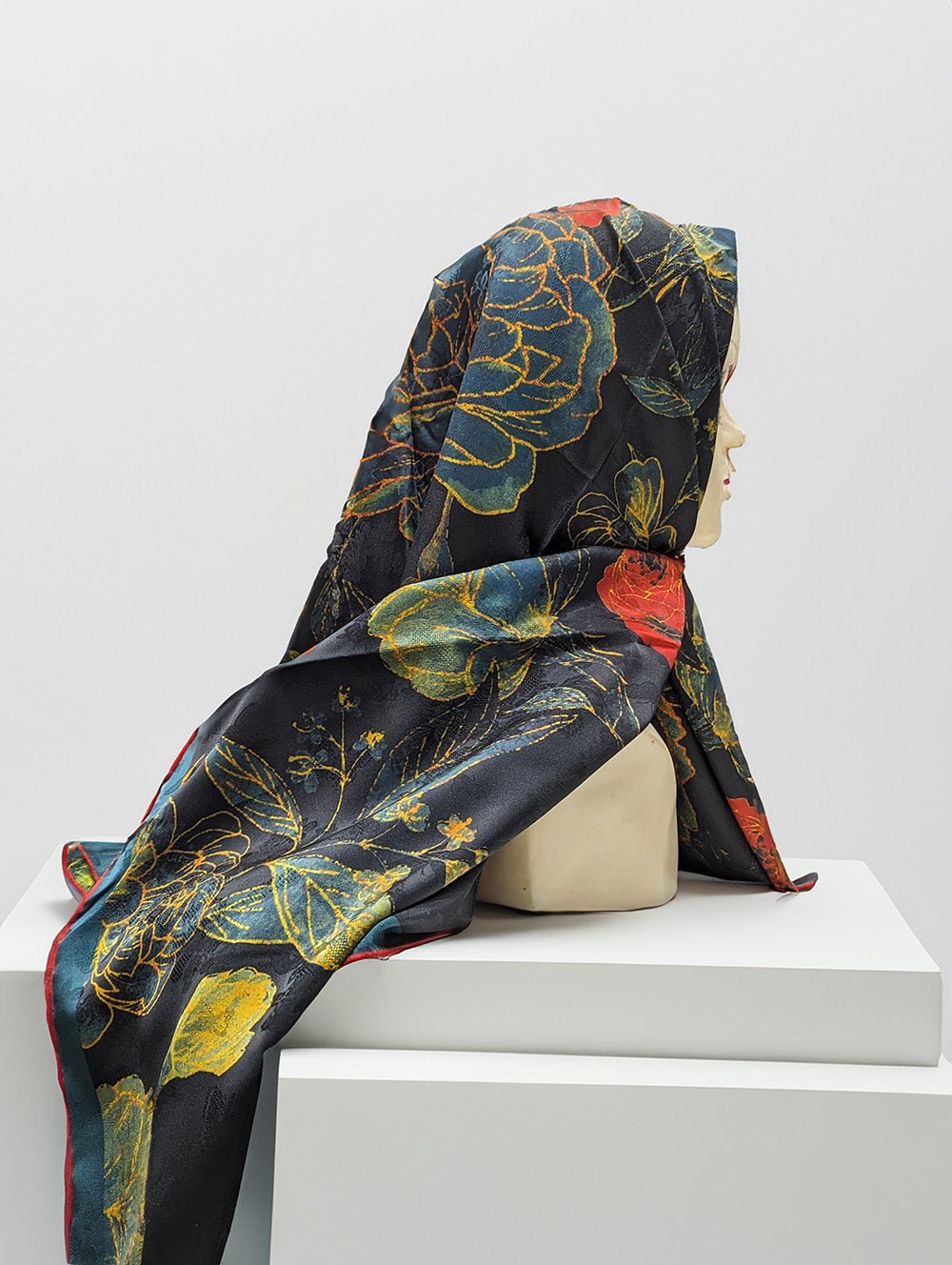 Double face printed Silk Scarf