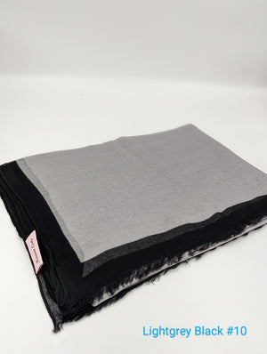 Frame border Linen scarf Kuwait lady