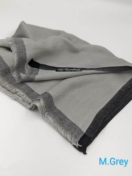 Frame border Linen scarf Comfort