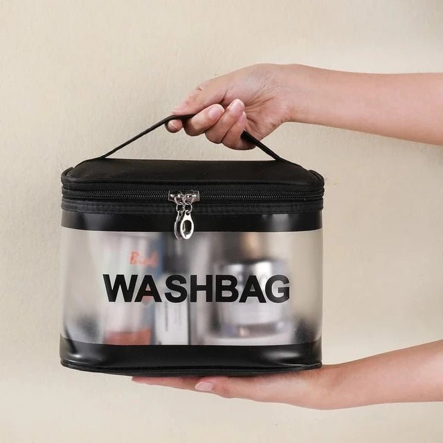 New transparent PVC large capacity waterproof cosmetic bag portable female travel wash bag storage bag portable makeup tote bag