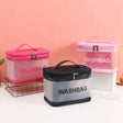 New transparent PVC large capacity waterproof cosmetic bag portable female travel wash bag storage bag portable makeup tote bag