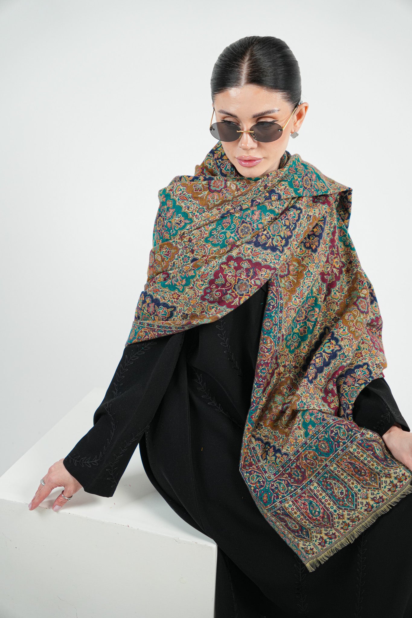 Kalamkari Pashmina Shawl