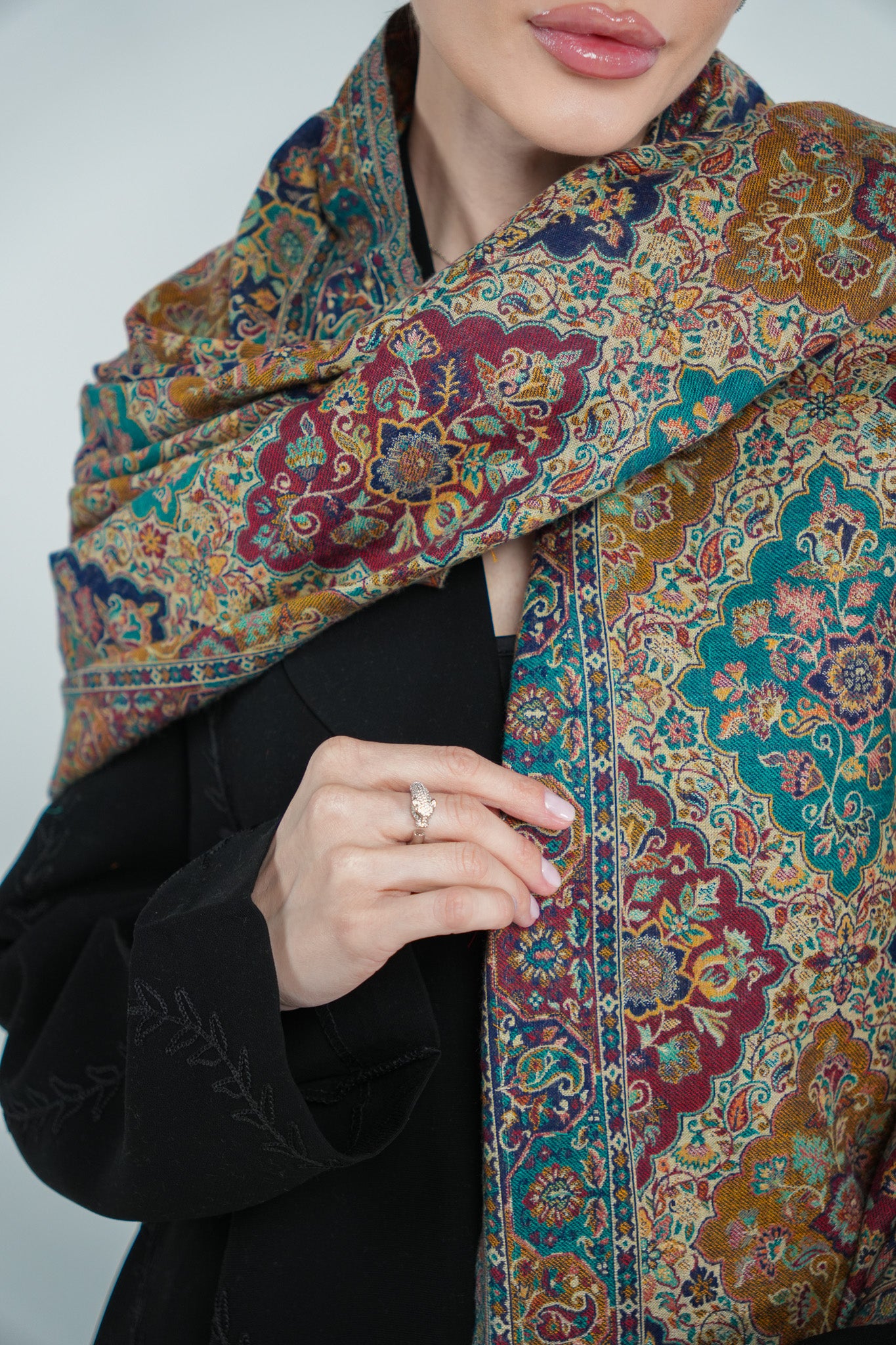 Kalamkari Pashmina Shawl