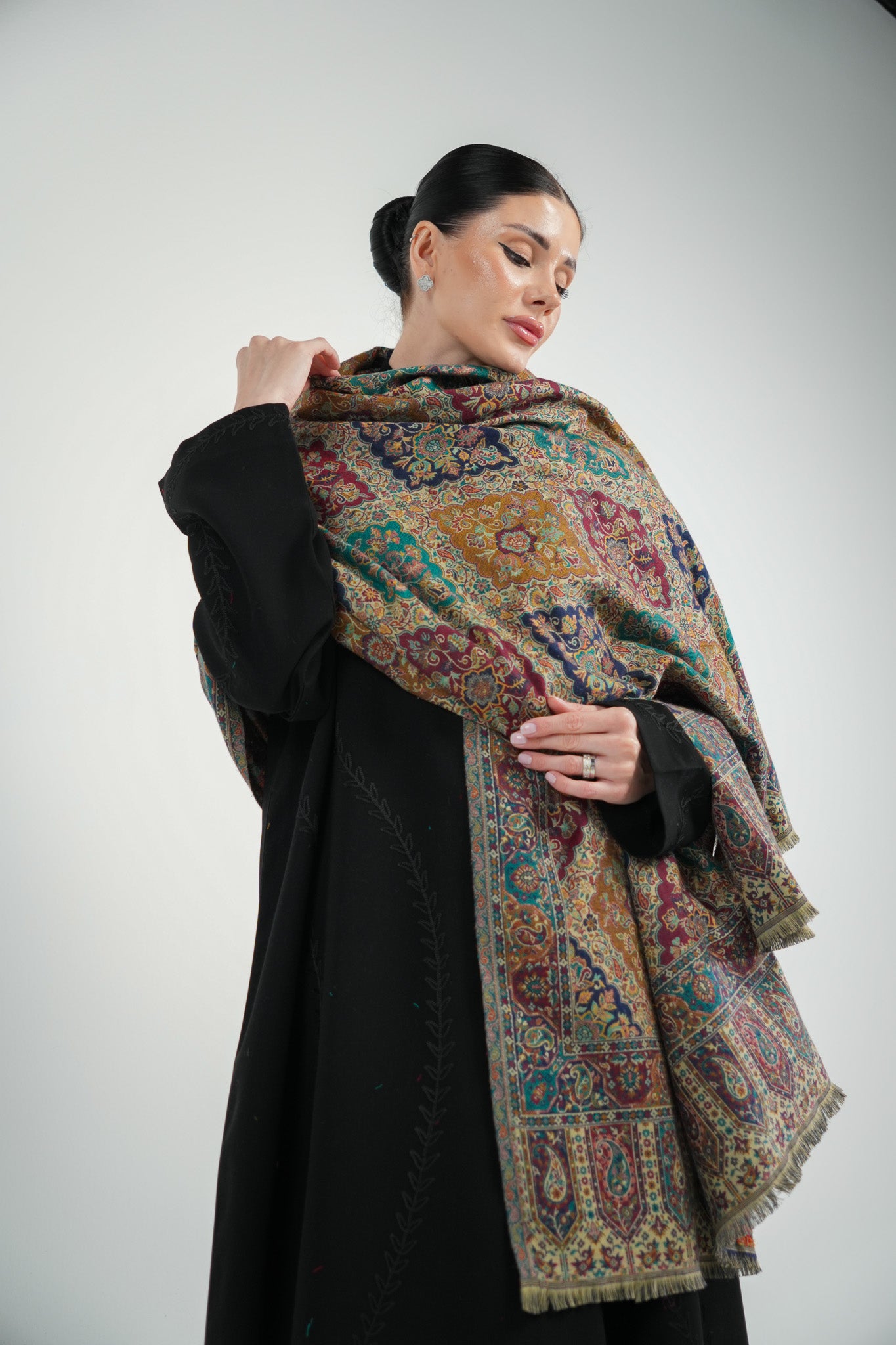 Kalamkari Pashmina Shawl