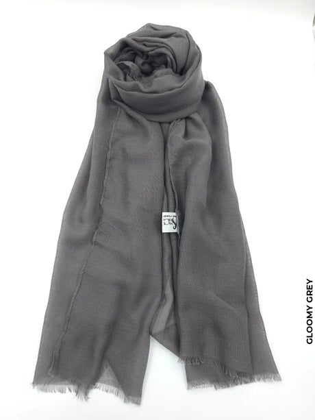 Lightweight Small Size Shawl Hijab Gloomy Grey Scarf (Hijab)