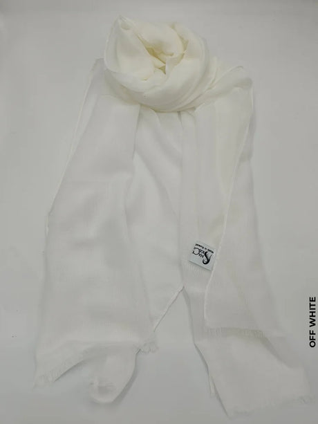 Lightweight Small Size Shawl Hijab Off White Scarf (Hijab)