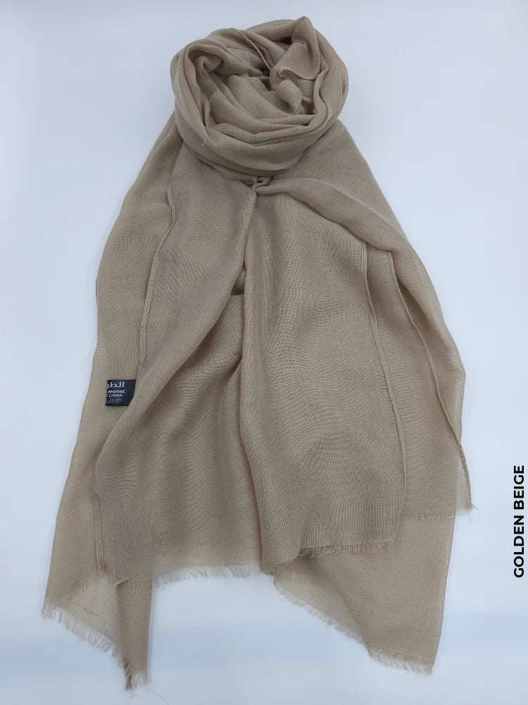 Taiyyab Light Weight Scarf Golden Beige Linen