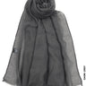 Taiyyab Light Weight Scarf Dark Grey Linen