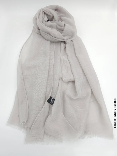 Taiyyab Light Weight Scarf Grey Beige Linen