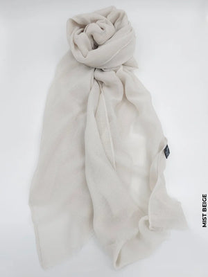 Taiyyab Light Weight Scarf Mist Beige Linen